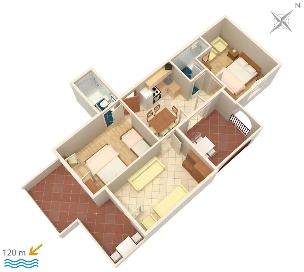Apartment Suha Punta 5050A Kampor